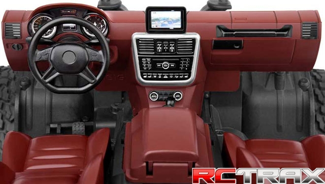Cockpit Interior Kit Red Traxxas TRX-4 Mercedes G500 wnętrze do modelu