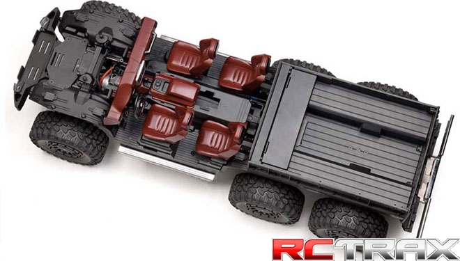 Cockpit Interior Kit Red Traxxas TRX-4 Mercedes G500 wnętrze do modelu