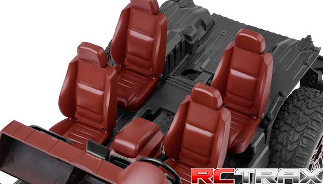 Cockpit Interior Kit Red Traxxas TRX-4 Mercedes G500 wnętrze do modelu