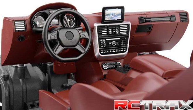 Cockpit Interior Kit Red Traxxas TRX-4 Mercedes G500 wnętrze do modelu