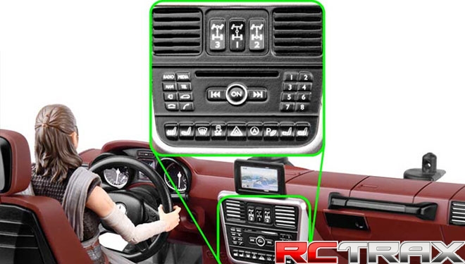 Cockpit Interior Kit Red Traxxas TRX-4 Mercedes G500 wnętrze do modelu
