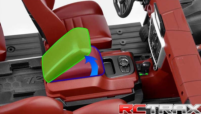 Cockpit Interior Kit Red Traxxas TRX-4 Mercedes G500 wnętrze do modelu