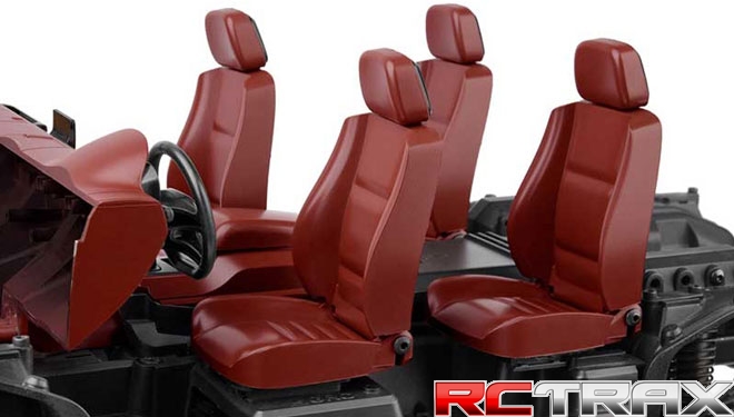 Cockpit Interior Kit Red Traxxas TRX-4 Mercedes G500 wnętrze do modelu