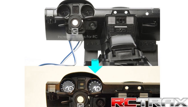 GRC Cockpit Interior Kit Black For Traxxas TRX-4 G500 Benz TRX-6 G63 wnętrze do modelu