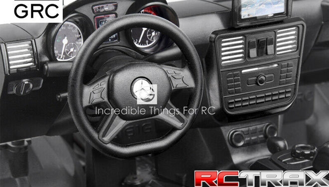 GRC Cockpit Interior Kit Black For Traxxas TRX-4 G500 Benz TRX-6 G63 wnętrze do modelu
