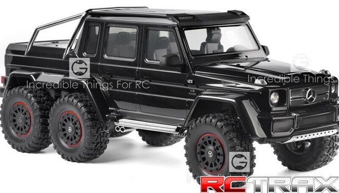 GRC Cockpit Interior Kit Black For Traxxas TRX-4 G500 Benz TRX-6 G63 wnętrze do modelu