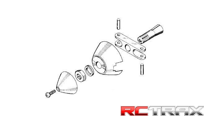Kołpak MP-JET STD 40mm (45 mm) / łopatka 8mm / otwór 4mm