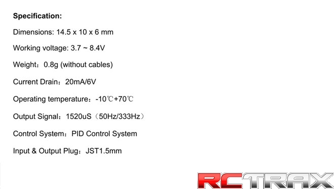 GL-Racing Gyro set for 1/28 Drift Car