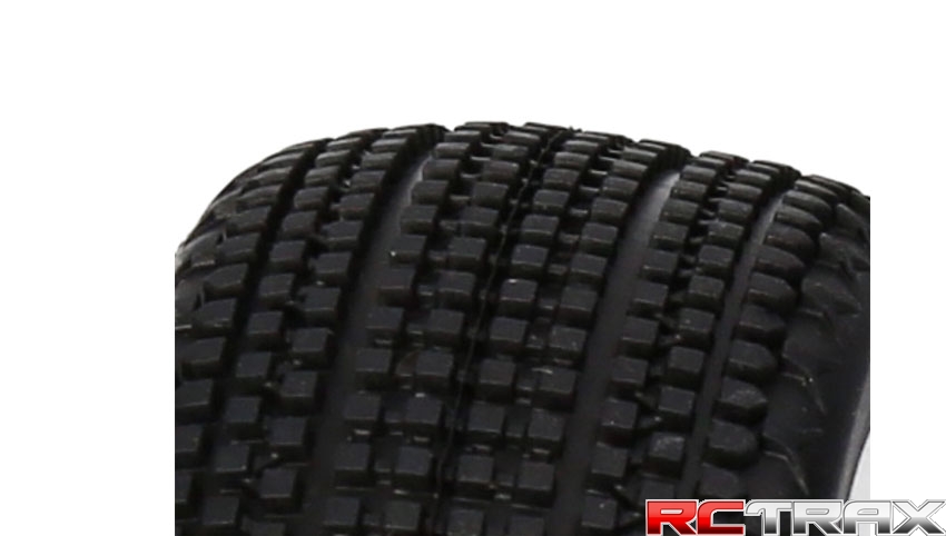 PERFORMA RACING Gridlock V2 Mounted Tire (Pink Compound/Carbon Wheel/1:8 Buggy)