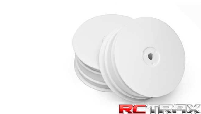 HB Racing 112771 1/10 BUGGY FRONT WHEEL (WHITE/2PC