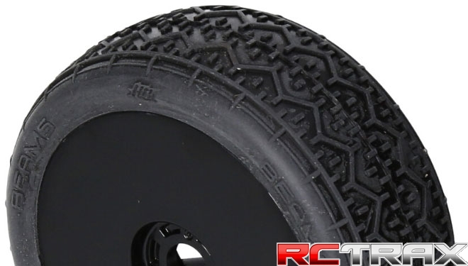 PERFORMA RACING Beams Mounted Tire (Pink Compound/Carbon Wheel/1:8 Buggy) 2szt