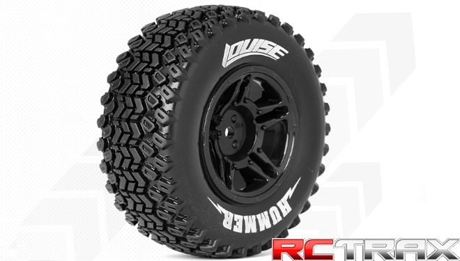 Louise RC - SC-HUMMER - 1-10 Short Course Tire Set - Mounted - Soft - Black Wheels - Hex 12mm - SLASH 2WD Rear - SLASH 4X4 F/R - L-T3224SBTR Louise RC - SC-HUMMER - 1-10 Short Course Tire Set - Mounted - Soft - Black Wheels - Hex 12mm - SLASH 2WD Rear - SLASH 4X4 F/R - L-T3224SBTR