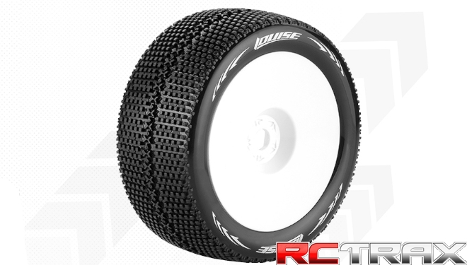 ! Koła Truggy Hex 17mm  Louise RC  T-TURBO  1-8 Tire Set  Mounted  Soft  White Wheels  0-Offset  L-T3112SW 2szt