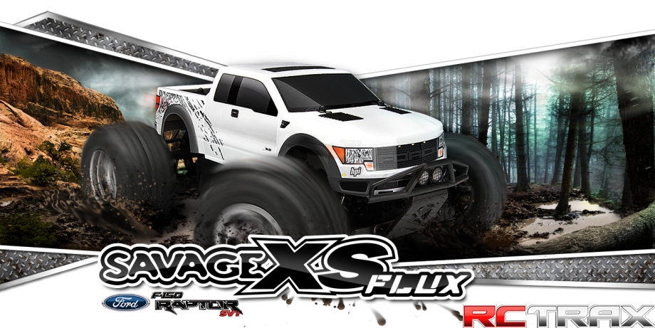 HPI 115125 SAVAGE XS FLUX RTR WITH FORD RAPTOR BODY