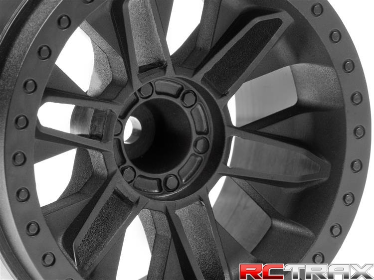 HPI 116528 6-SHOT ST WHEEL (BLACK/2PCS)