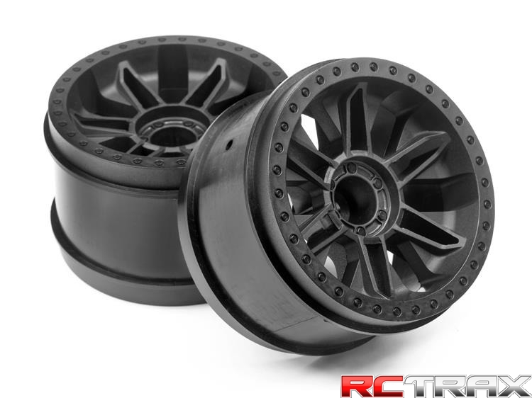 HPI 116528 6-SHOT ST WHEEL (BLACK/2PCS)