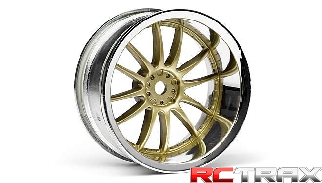 WORK XSA 02C WHEEL 26mm CHROME/GOLD (9mm OFFSET)