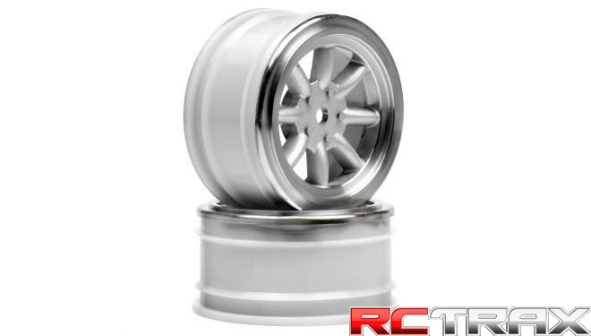 VINTAGE 8 SPOKE WHEEL 26mm MATTE CHROME 0mm OFFSET