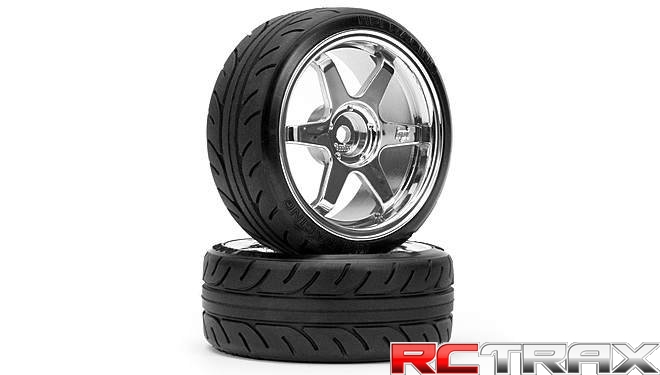 MOUNTED SUPER DRIFT TYRE (A TYPE) ON TE37 WHEEL CHROME