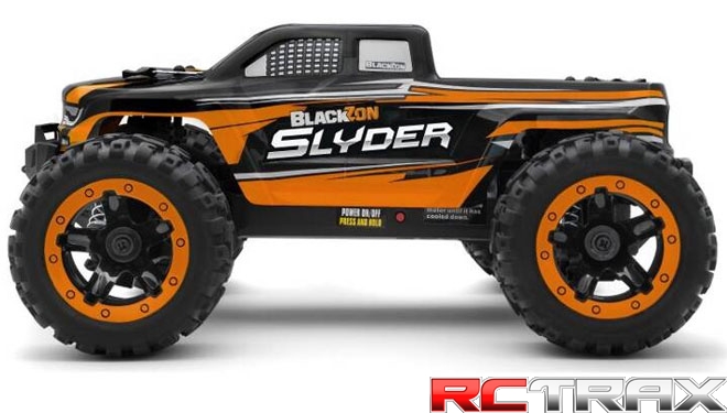BlackZon Slyder MT 1/16 4WD Electric Monster Truck - Orange