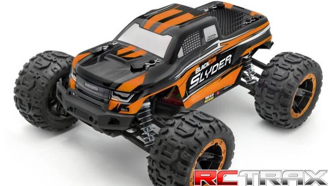 BlackZon Slyder MT 1/16 4WD Electric Monster Truck - Orange