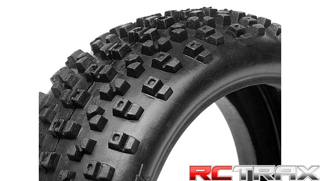 HB PROTO TIRE (Red/ 1/8 Buggy)