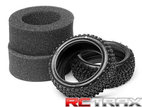 Opony HB Racing 67745 PROTO TIRE (White/1/8 Buggy)