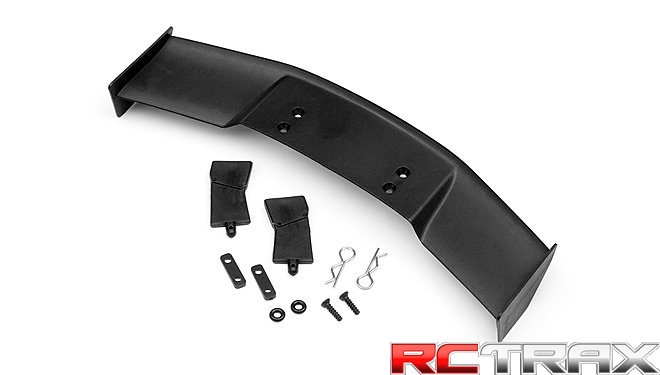 GT WING SET (TYPE D/10TH SCALE/BLACK)