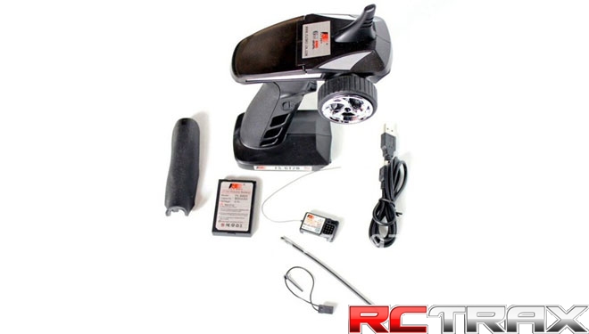 Aparatura FlySky GT2B + odbiornik FS-A3 + pakiet