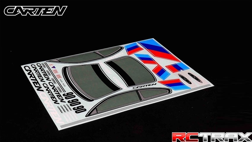 Karoseria do malowania Carten BMW M3 GT2 TC 190mm + naklejki