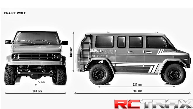 Carisma 16292 Karoseria SCA-1E PRAIRIE WOLF wheelbase 324mm