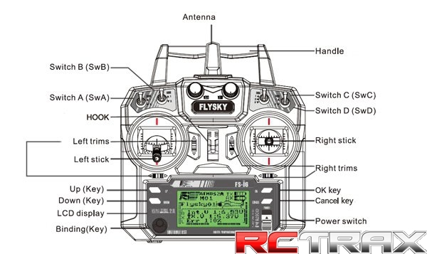 Aparatura FlySky FS-i6 6CH telemetria 2,4 GHz