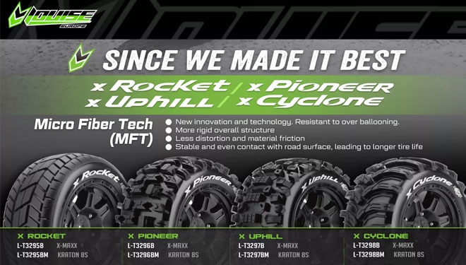 LOUISE HEX 24mm LR-T3296BM MFT X-PIONEER MONSTER ARRMA KRATON
