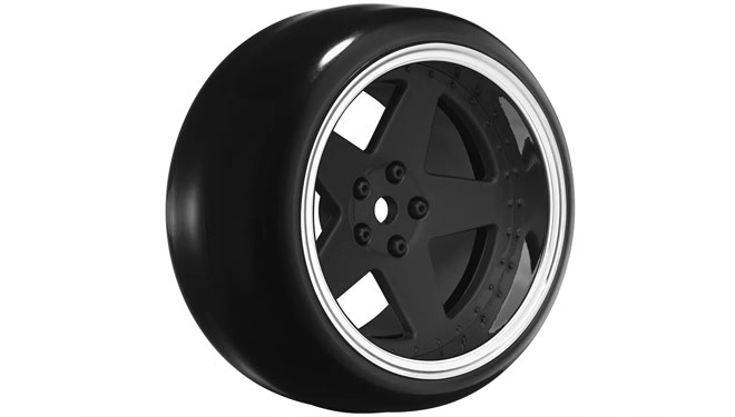 Louise RC 1/10 koła do driftu 5-Spoke Wheels Matte Black