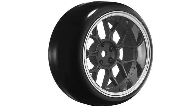 Louise RC 1/10 koła do driftu 14-Spoke Wheels Matte Black