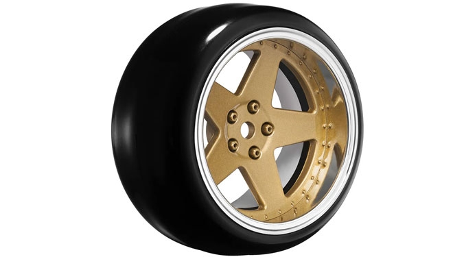 Louise RC 1/10 koła do driftu 5-Spoke Wheels Gloss Bronze
