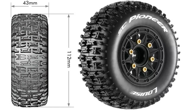LOUISE RC - SC-PIONEER 1/10 S.C. SOFT 2 szt.