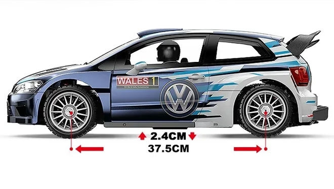 Model RC MJX Hyper GO 7304 1/7 Polo R WRC