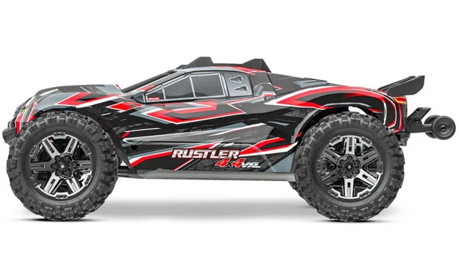 TRAXXAS 67376-4 1/10 RUSTLER 4X4 VXL TSM EHD