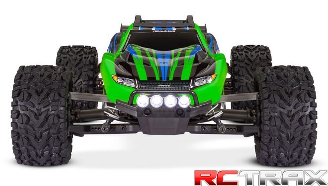 TRAXXAS 1/10 RUSTLER 4X4 XL-5 - green  + oświetlenie LED