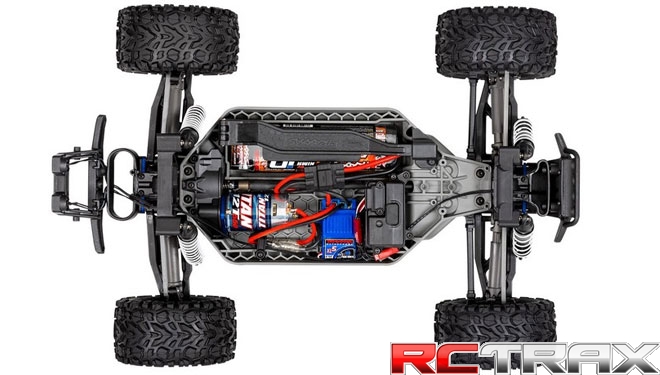 TRAXXAS 1/10 RUSTLER 4X4 XL-5 - green  + oświetlenie LED