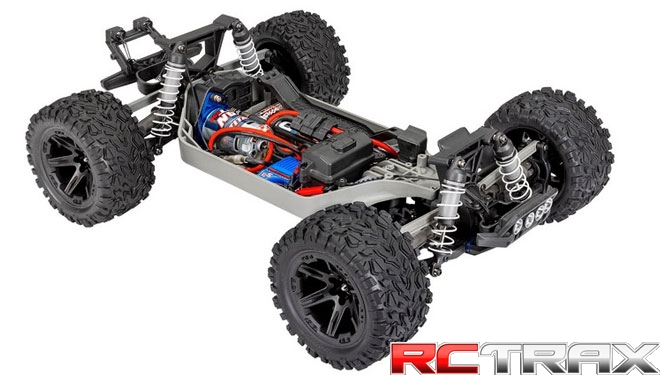 TRAXXAS 1/10 RUSTLER 4X4 XL-5 - green  + oświetlenie LED