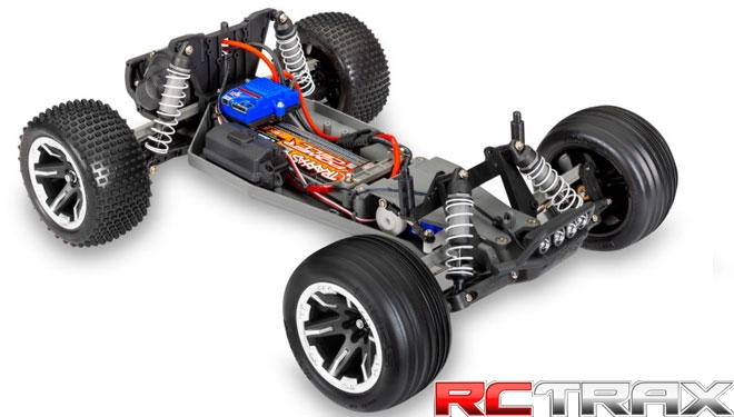 RUSTLER RTR XL-5 1/10 pomarańczowy + światła LED