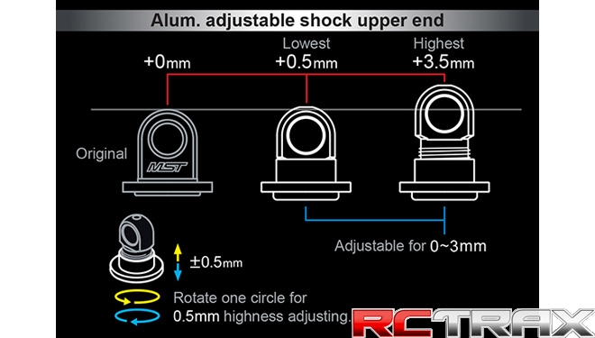 MST 820089 Alum. adjustable shock upper end (4)