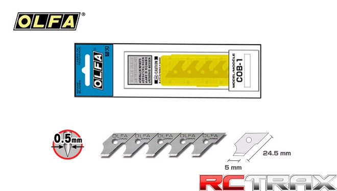 OLF OLFA Ostrza do noża COB-1 - 15 szt