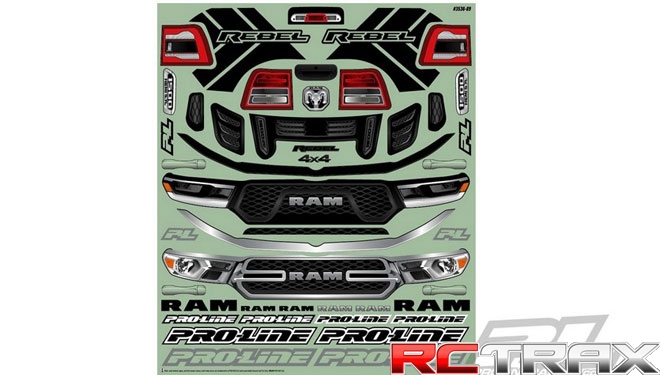 PRO-LINE 3536-17 Karoseria 2020 Ram Rebel 1500 (Transparentna) do TRAXXAS E-Revo 2.0