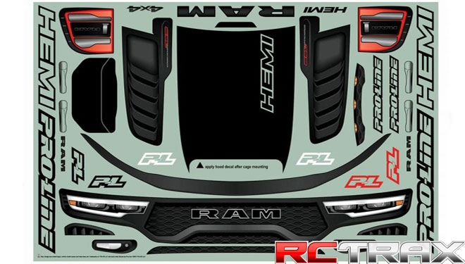 PRO LINE 3574-17 karoseria 2021 Ram 1500 przeźroczysta