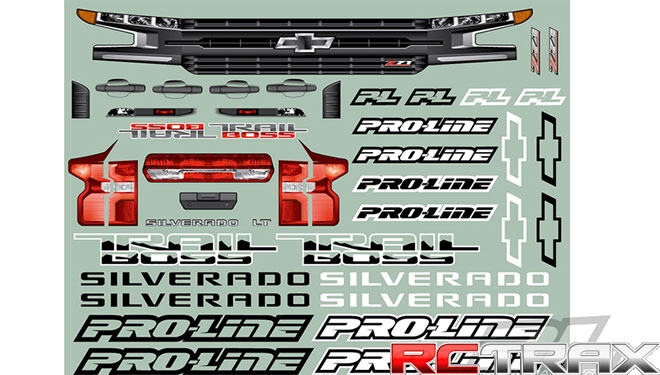 PRO-LINE 3507-17 karoseria 2019 Chevy Silverado Z71 Trail Boss - transparentna
