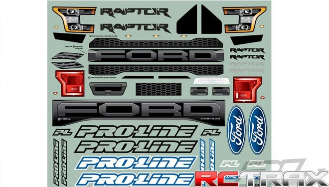 PRO LINE 3461-00 karoseria Slash 2WD / 4X4 2017 Ford F-150 Raptor - transparentna