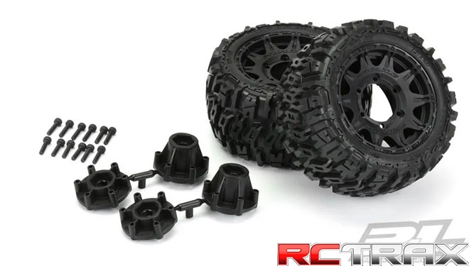 PRO-LINE hex 12mm / hex 17mm 1015910 1/10 komplet kół Trancher LP 2,8"